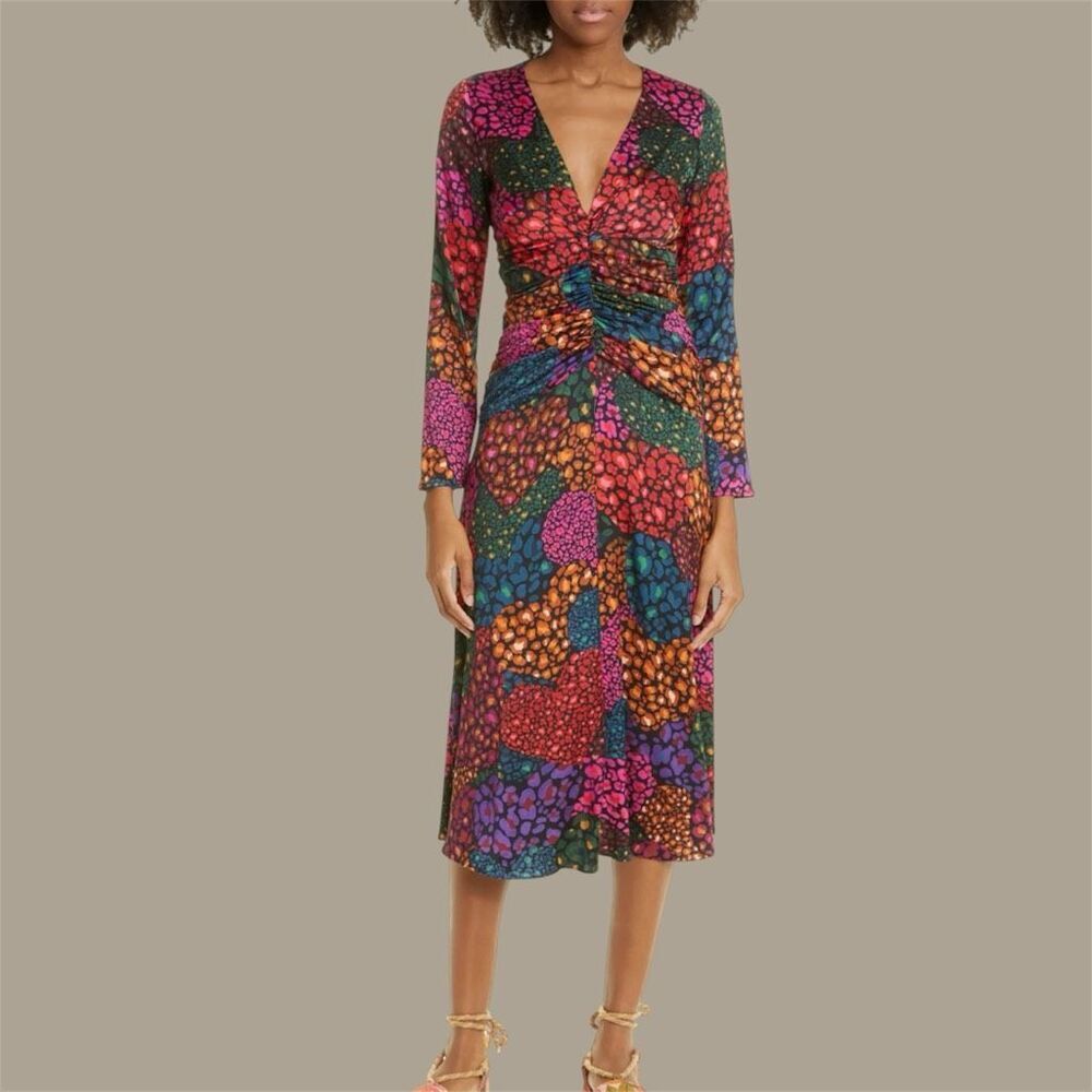 Farm Rio Rainbow Hearts Dress